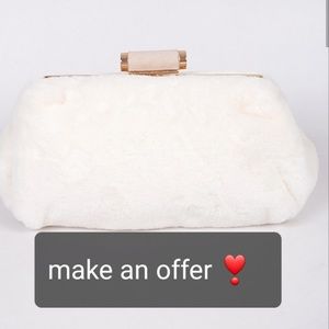 Fur White Clutch Bag 3AM Forever®